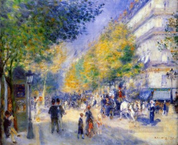  Grande Pintura - los grandes bulevares Pierre Auguste Renoir